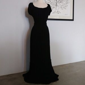 black mexican style dress